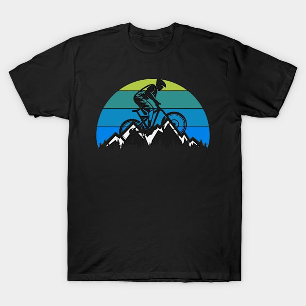 Retro Vintage MTB Gift, Mountain Bike Bicycle Biking Cycle T-Shirt by hugandmug